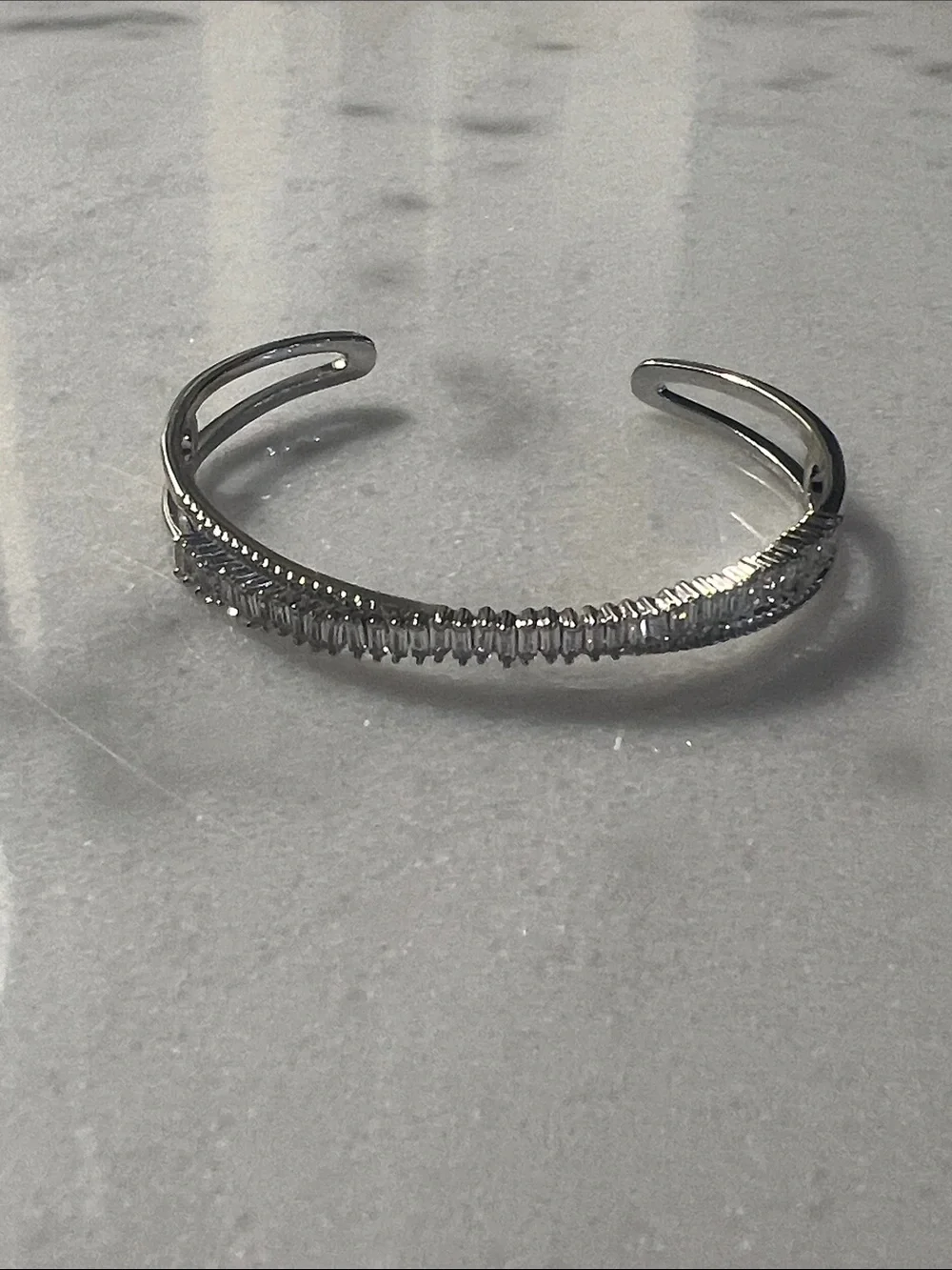 Daniela swaebe rhinestone silver